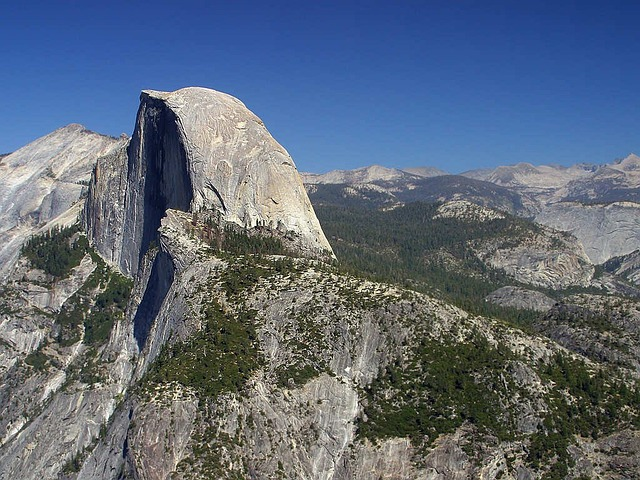 half-dome, yosemite, valley