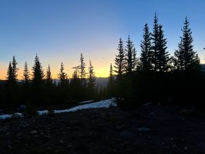 Looking Toward the Sunrise on Quandary Peak